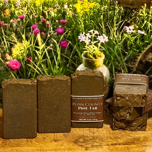 Pepin County Pine Tar - Tallow-Based Wisconsin-Brewed Beer Soap®️